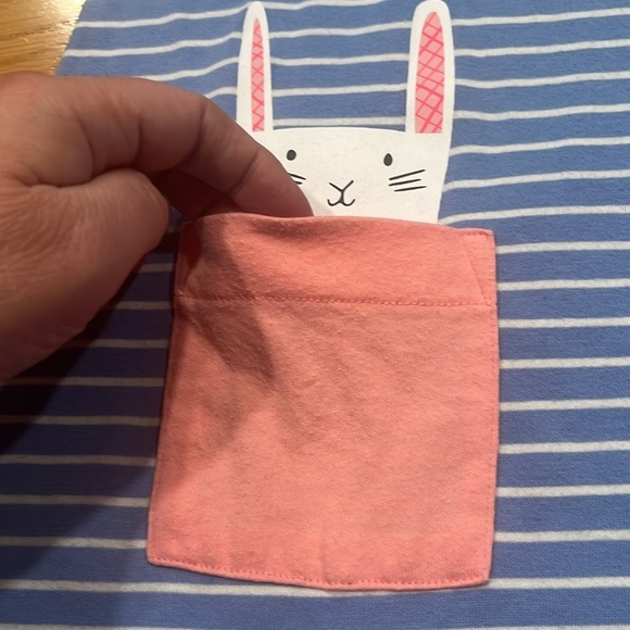 Cat & Jack girls short sleeve Easter bunny dress size 7/8 . - Picture 2 of 7